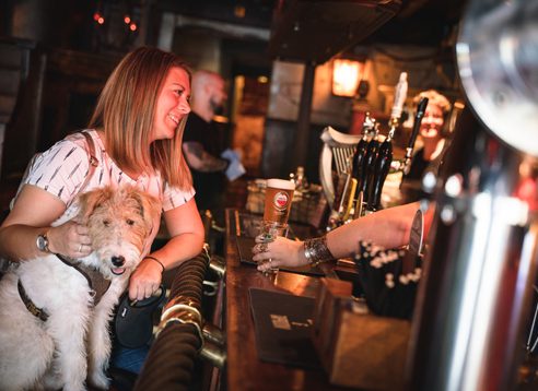 Flickr Pat the dog enjoys a beer at The Redhouse Newcastle Quayside